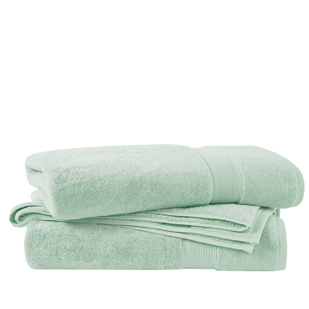 JLA Home Madison Park Signature - Ultra-Soft premium 100% long-staple cotton towels — 800 GSM plush, antimicrobial, Oeko-Tex certified comfort Seafoam MPS73-528