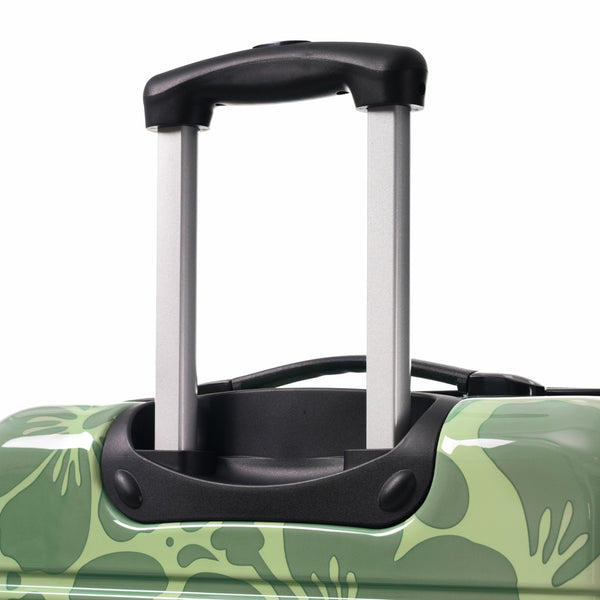 English Elm Hardshell Polycarbonate Luggage Set Three Piece Tsa Lock Spinner Travel Suitcases Green N732P306618F