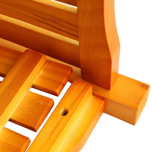 English Elm Wood Teak Square Planter Box for Porch Patio Garden - Stylish Outdoor Flower & Herb Container, Easy Assemble W495P315776