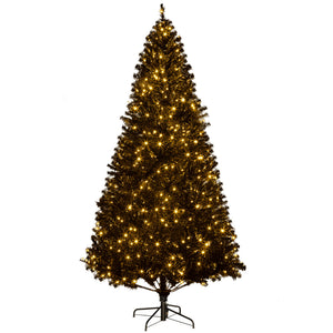 English Elm 6.5ft Flocked Artificial Pine Tree with 400 Led Lights and Remote Indoor Holiday T3971P401160