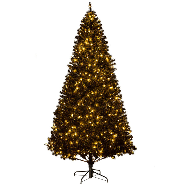 English Elm 6.5ft Flocked Artificial Pine Tree with 400 Led Lights and Remote Indoor Holiday T3971P401160
