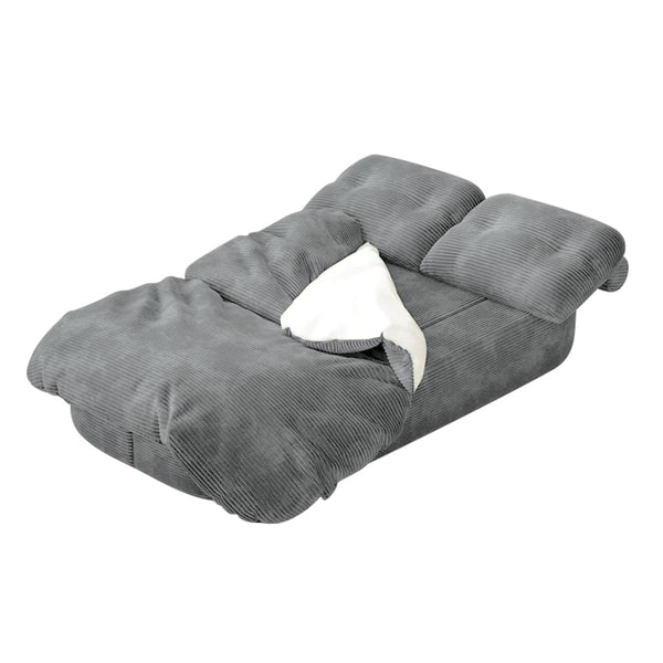 English Elm 2-In-1 Convertible Modular Sofa Bed - Memory Foam Comfort, No Assembly, Stylish Space-Saving Solution! W3653P355609