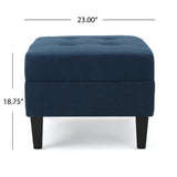 Christopher Knight Home® - Noble House - Zahra Contemporary Tufted Fabric Ottoman