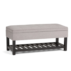 English Elm Cosmopolitan Storage Ottoman Bench - Cloud Grey, Stylish Multi-Functional Seating & Storage Solution B136P158568