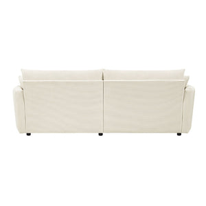 English Elm Oversized Double Chaise Lounge Sofa With Usb Ports & Deep Seating For Ultimate Comfort, Beige N719S002160A-GIGA