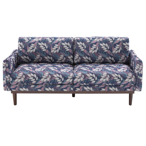 English Elm Modern Chenille Loveseat with Pocket Spring Cushions and Rubberwood Legs for Living Room Blue N763P347228C