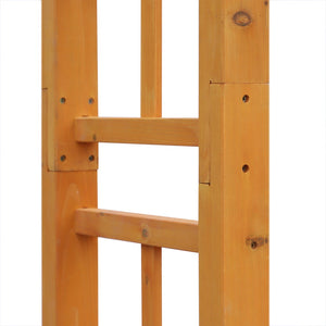 English Elm Outsunny 85" Wooden Garden Arbor – Elegant Outdoor Arch Trellis For Weddings, Vines & Gatherings W2225P174417-GIGA