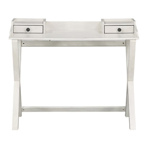 OSP Home Furnishings Barton Desk in White Wash finish  White Wash
