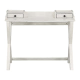 OSP Home Furnishings Barton Desk in White Wash finish  White Wash