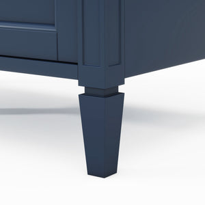 English Elm 30'' Modern Bathroom Vanity With Soft-Close Drawers, Tip-Out Storage & Elegant Roman Legs, White SW000122AAC-2
