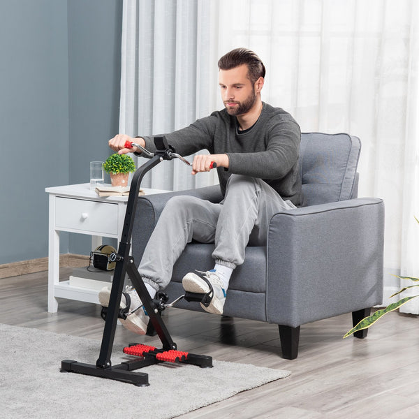 English Elm Soozier Seated Pedal Exerciser for Seniors with Lcd Tracker and Massage Rollers W2225P229251