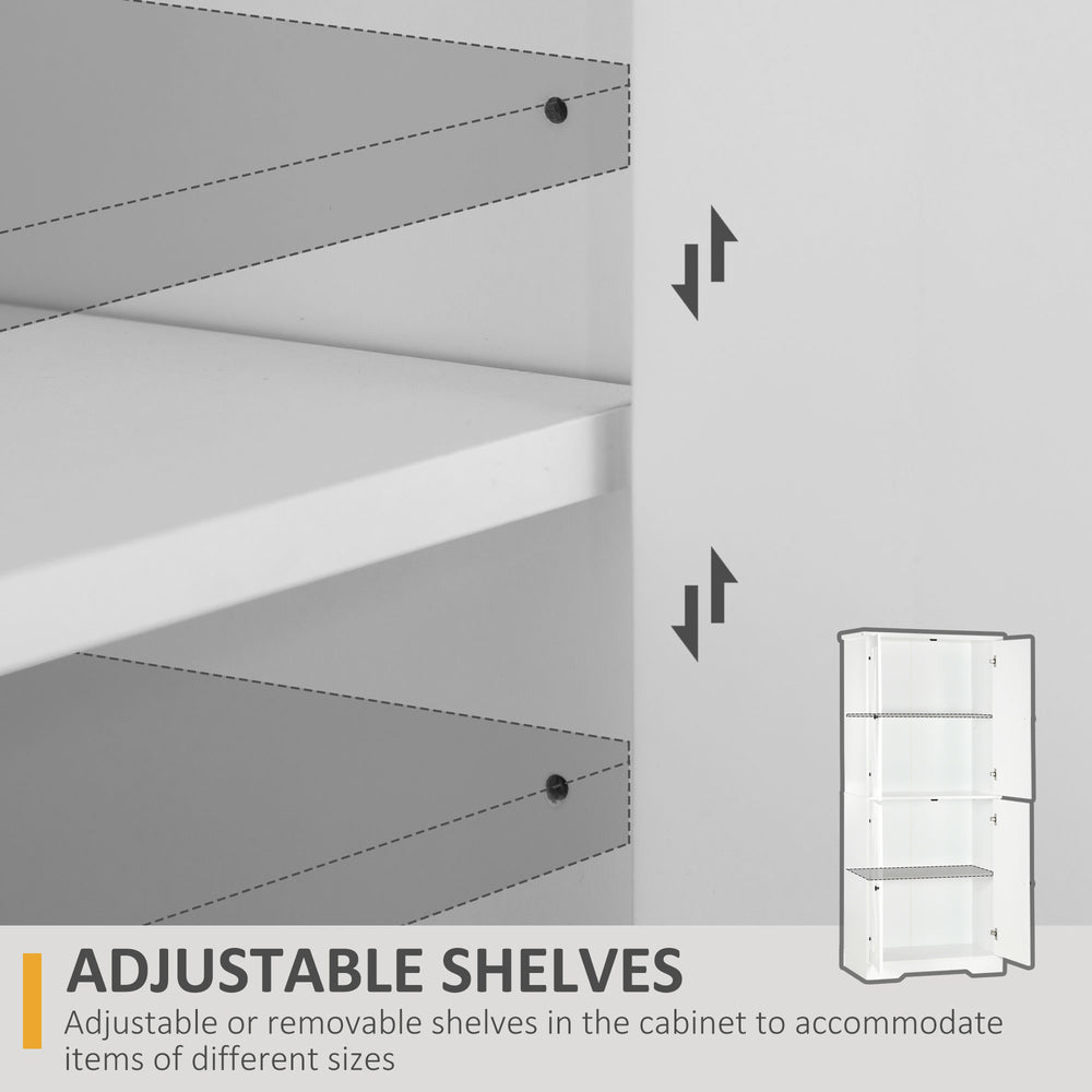 English Elm Homcom 70.75" Farmhouse Pantry Cabinet With Adjustable Shelves & Barn Doors For Stylish Storage Solutions W2225P217117