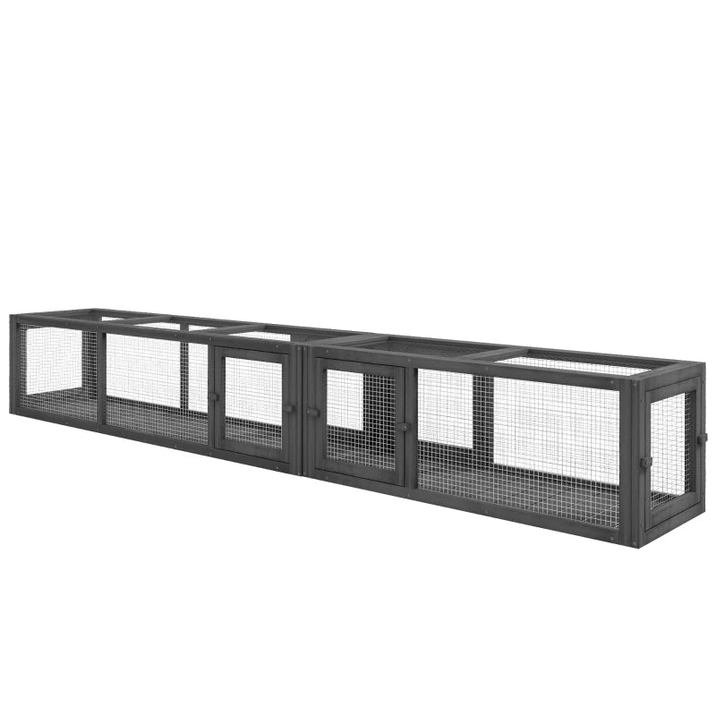 English Elm Wooden Fir Cat Tunnel Modular Enclosure for Indoor Outdoor Exploration and Exercise T3971P436852