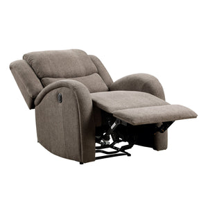 English Elm Modern Power Reclining Chair In Brown Chenille Upholstery - Plush, Contoured Comfort With Solid Frame B011P256234
