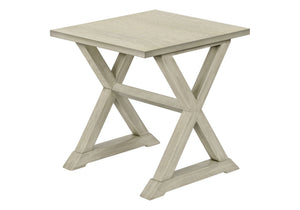 English Elm Accent 2-Tier Narrow End Table with Drawer and Shelf, Transitional Veneer Top, Solid Wood Legs for Compact Spaces White 27 L x 25 W x 9 H B2710P219492