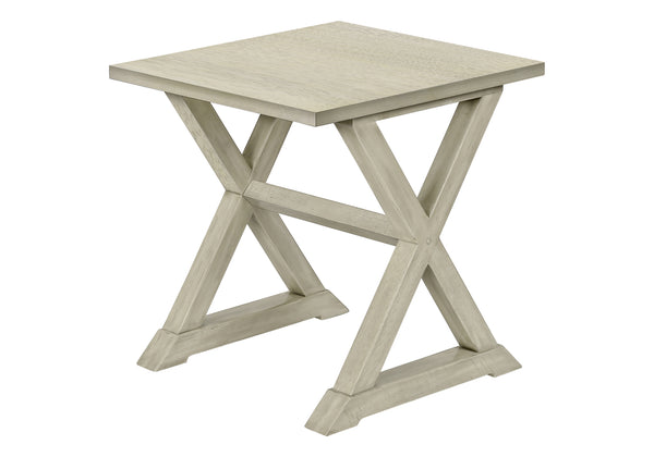 English Elm Accent 2-Tier Narrow End Table with Drawer and Shelf, Transitional Veneer Top, Solid Wood Legs for Compact Spaces White 27 L x 25 W x 9 H B2710P219492