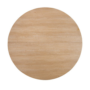 English Elm Classic Round Pedestal Dining Table Rubberwood Matte Finish Seats Four Modern Home Natural B2741P421161