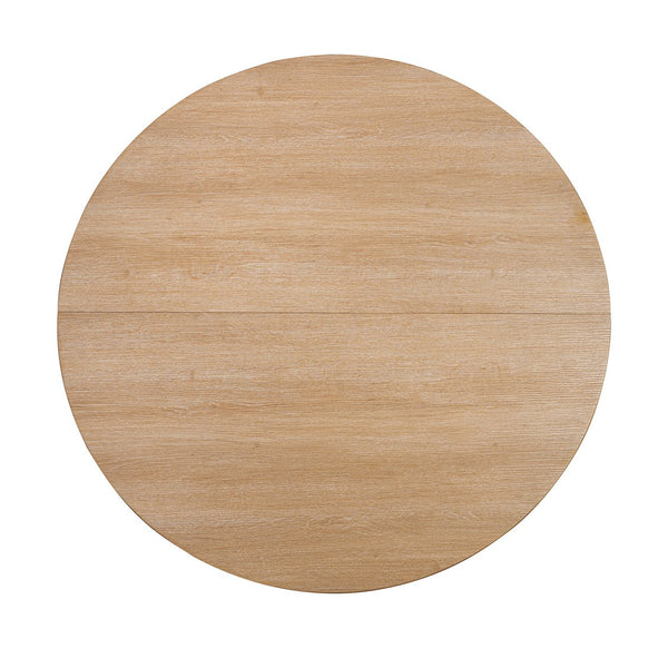 English Elm Classic Round Pedestal Dining Table Rubberwood Matte Finish Seats Four Modern Home Natural B2741P421161