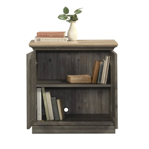 English Elm Utility Stand Brown Finish with Adjustable Shelf, Engineered Wood, Cord Management, Slim 34.4" L B356P367983