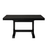 English Elm Walker Edison - Classic Extendable Trestle Dining Table - Antique Black