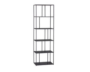 Sunpan Eiffel Bookcase - Stylish Iron Storage Solution for Living Spaces, Office, and Modern Decor Small - 23.5W x 12D x 77H