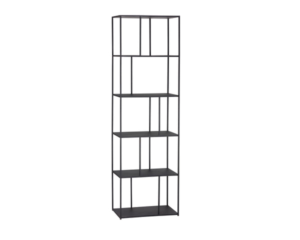 Sunpan Eiffel Bookcase - Stylish Iron Storage Solution for Living Spaces, Office, and Modern Decor Small - 23.5W x 12D x 77H