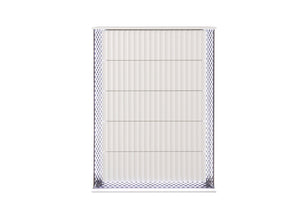 English Elm Fabio Contemporary 5-Drawer Chest with Diamond Side Accents, LED Lighting & Velvet-Lined Top Drawer B009P309321