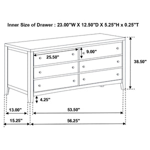 English Elm Werner Full Bedroom Set with Leatherette Accents in Warm Cappuccino Wood Finish B062S00770
