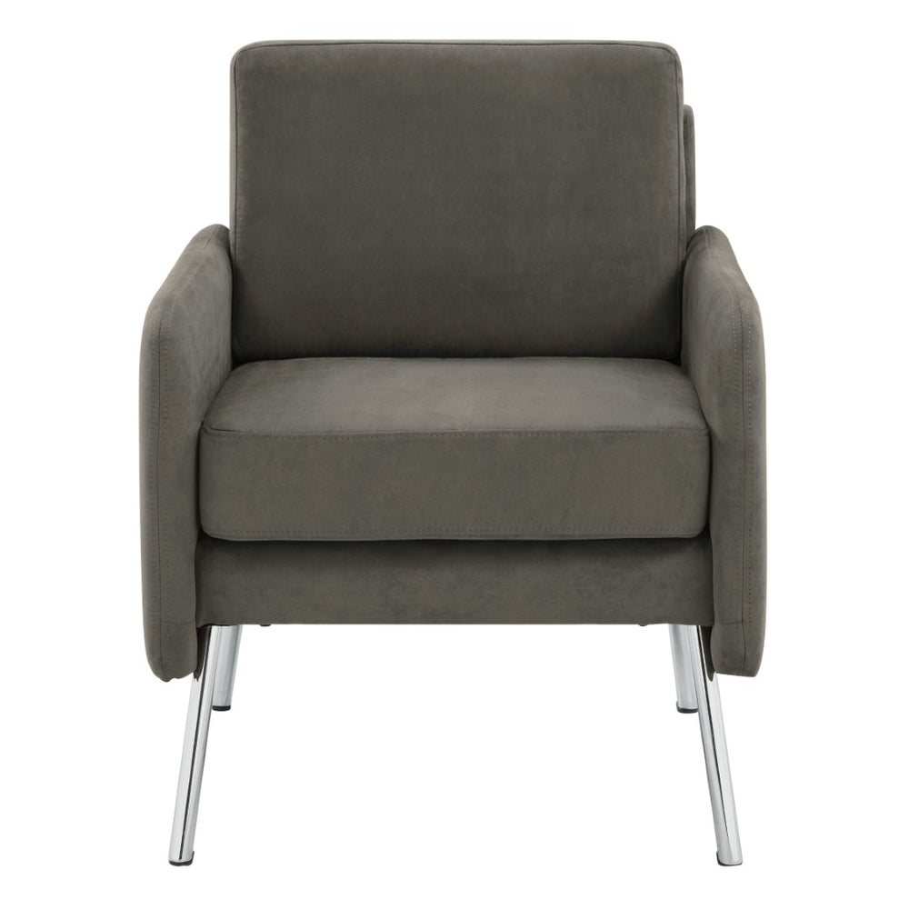 OSP Home Furnishings Lounge Seating with Chrome Base and High Density Foam for Modern Reception Areas Chair SL5601-SK2