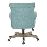 OSP Home Furnishings Megan Office Chair Turquoise