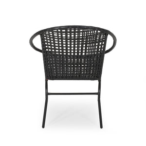 English Elm Java Outdoor Lounge Chair Resort Style Patio Accent Seat for Deck and Garden 66628.00BLK
