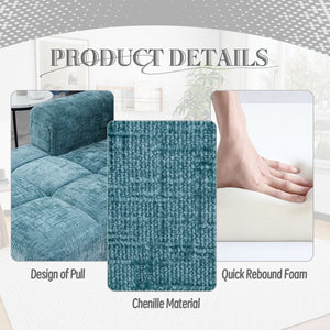 English Elm United We Win 98.42-Inch Modern Modular L-Shaped Sectional Sofa With Chaise & Smart Side Pockets W1568S00145-GIGA