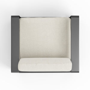 English Elm Christopher Knight Home® - Maya Bay Outdoor Aluminum Club Chair Set Of 2 - Stylish Black Frame & Beige Cushions For Patios N775P243371B-S2