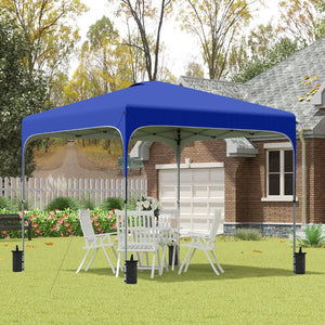 English Elm Outsunny 8' X 8' Instant Pop-Up Canopy Tent With Carry Bag & Sand Bags – Perfect For Outdoor Events! W2225P217654-GIGA