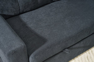 English Elm Sectional Sofa Bed: Versatile L-Shaped Couch With Usb Ports, Reversible Chaise, And Storage Solutions B205S00060-GIGA