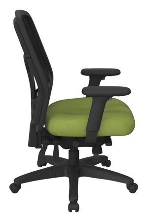 OSP Home Furnishings Progrid® Ergonomic Mesh High Back Office Chair with Lumbar Support and Pneumatic Controls 92892-6