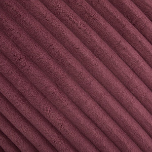 English Elm Big Corduroy Lounger Bean Bag with Ottoman Memory Foam Fill for Living Room Wine Red W395P435354