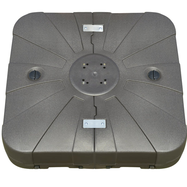 English Elm Heavy Duty Hdpe Steel Cantilever Umbrella Base with Wheels for Patio Stability T3971P426172