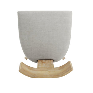 English Elm Christopher Knight Home® - DINING Fabric Upholstered Side Chairs Set of 2 with Curved Slat-Back, Rubberwood Frame, Plush Comfort Linen 74605.00PEBLN