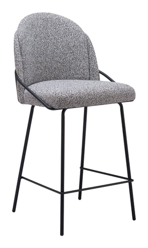 Zuo Modern Jambi Counter Stool Set Of 2 - Luxurious Teddy Fabric With Modern Glamour For Stylish Interiors Multicolor 100% Polyester,Plywood,Steel 109966-zuo-modern