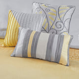 Madison Park Amherst Transitional 7 Piece Comforter Set MP10-2450 Yellow