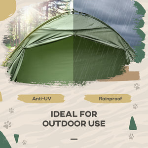 English Elm Outsunny Elevated Folding Cot Tent Combo for Solo Camping with Carry Bag Included W2225P200419