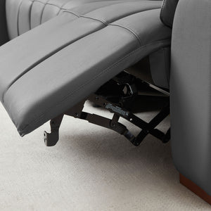 English Elm 4 Seats L-Shaped Reclining Sofa - Modern Electric Leather Couch With Usb Port & Headrests For Comfort W2582S00152