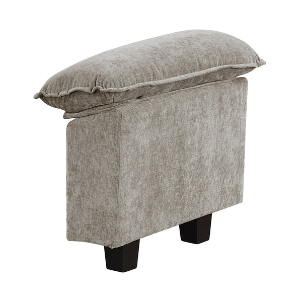 English Elm Modern Plush Chenille Loveseat with Pocket Coil Support, Reversible Cushions & Removable Zippers for Easy Care and Lasting Comfort Brown Gray,Pewter 34.5 L x 29 W x 8.5 H B011S01813