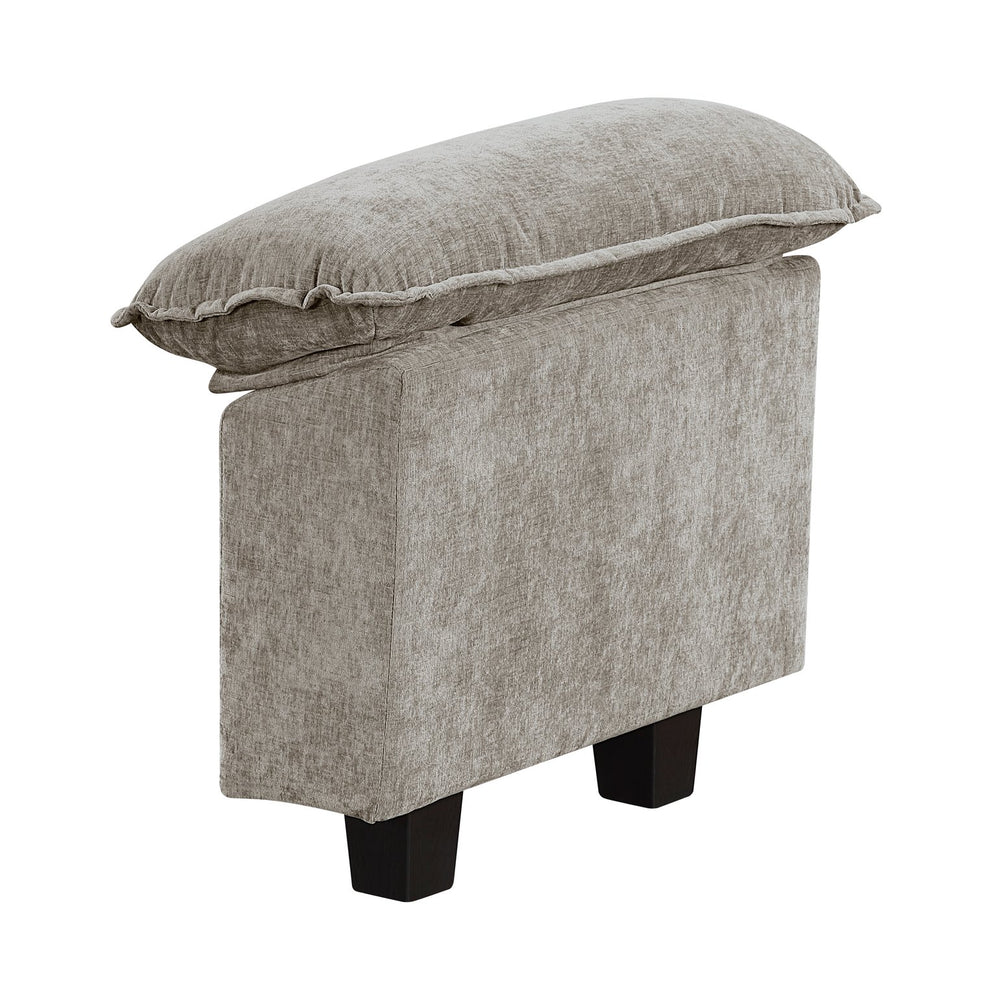 English Elm Modern Chenille Upholstered Sofa Arm Set with Adjustable Pillow Top for Sectionals B011P353085
