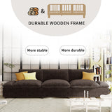 English Elm [ Video Provided] 119.5'' 3 Seater Sofa With 2 Storage Units , For Living Room, Office, Apartment