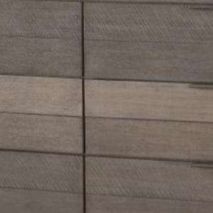 English Elm Contemporary Solid Wood Six Drawer Dresser with Hairpin Legs for Bedroom Storage B056P417104