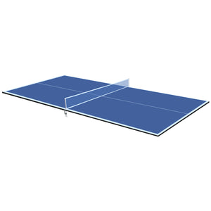 English Elm 8ft Foldable Mdf Ping Pong Conversion Top for Solo Practice and Indoor Play Blue W1408P262534