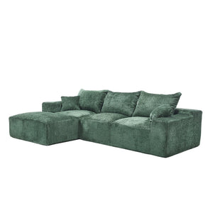 English Elm United Stylish L-Shaped Chenille Sofa - Cozy, Spacious Seating For Family Gatherings & Movie Nights W1568S00124-GIGA