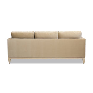 English Elm Knox 84" Modern Farmhouse Sofa, Fawn Brown Performance Velvet